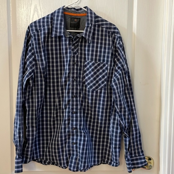 5.11 Tactical Snap Button Plaid Shirt Size XL - Picture 1 of 7